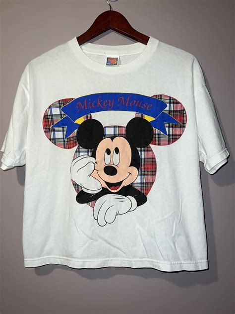 vintage 1990 s mickey mouse mickey unlimited crop top… gem
