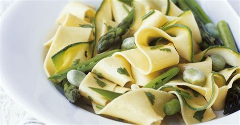 Pasta Ribbons With Green Vegetables Recipe Eat Smarter Usa
