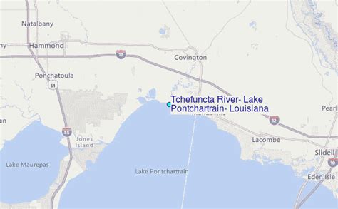 Tchefuncta River Lake Pontchartrain Louisiana Tide Station Location Guide