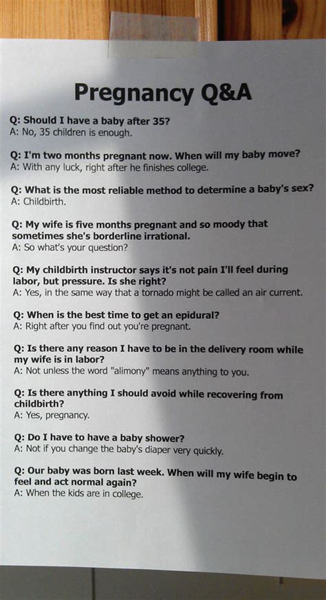 10 Unhelpful Answers To Pregnancy Questions The Poke