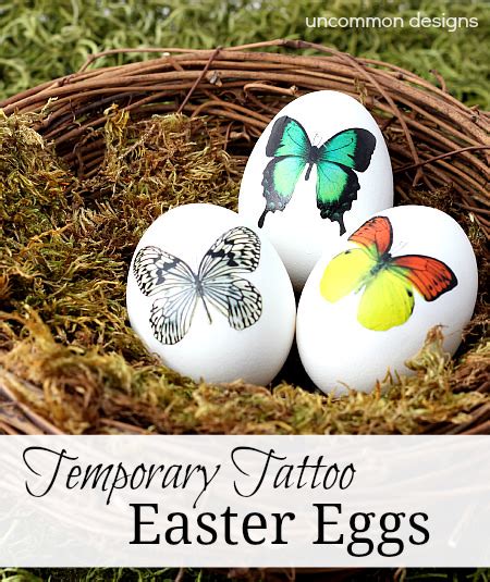 Temporary Tattoo Easter Eggs