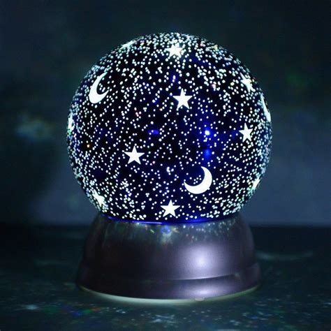 Moon And Stars Light Up Water Globe With Images Moon Decor Water