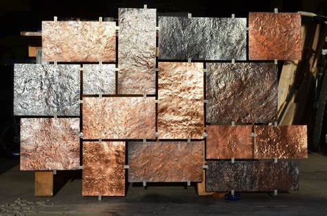 Hand Crafted Custom Hammered Copper Wall Art By Fabitecture