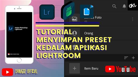 Tutorial Menyimpan Preset Lightroom Di Android Aplikasi Lightroom YouTube