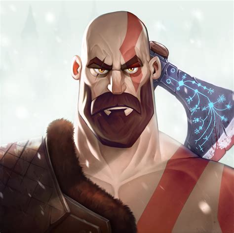 Un mundo abierto espectacular y único. Kratos New Art, HD Games, 4k Wallpapers, Images ...