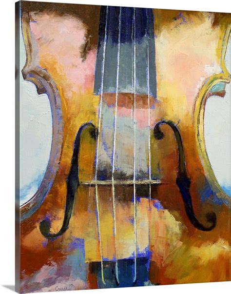 Violin Painting Wall Art Canvas Prints Framed Prints Wall Peels