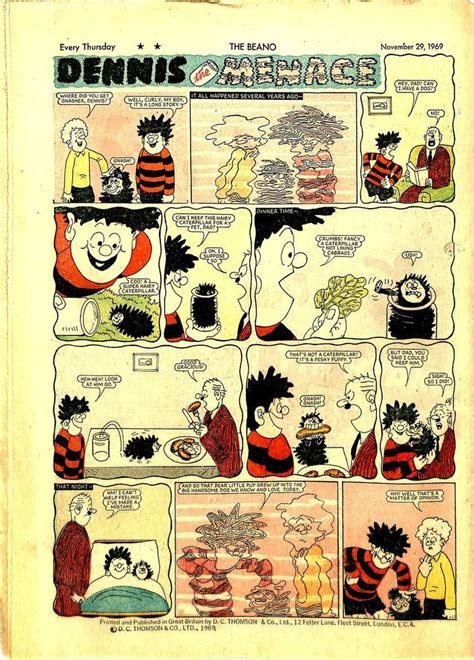 David Law Dennis The Menace And Gnasher The Beano 1428 1969