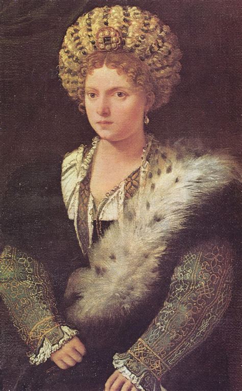 Tiziano Retrato De Isabella Deste Condesa De Mantua