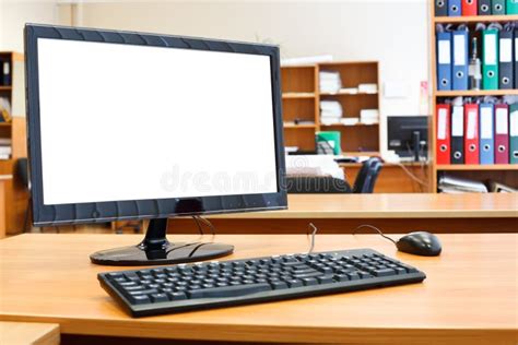 Modern Personal Computer On Desk Stock Photo Image Of Computer