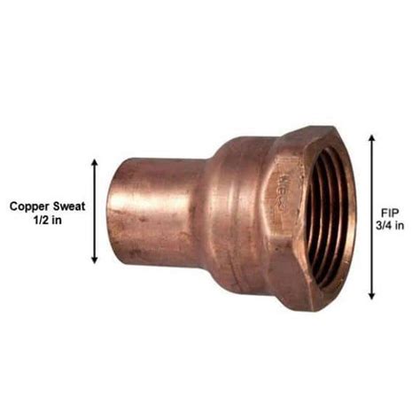 Business And Industrie 2 Copper Female Adapter Sweat Solder Joint C X Fip Bag Of 2 Fittings