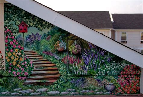 10 Garden Wall Murals Ideas Incredible As Well As Stunning Garden