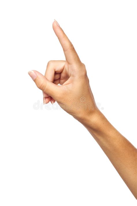 Hand Finger Pointing Stock Image Image Of Press Thumb 27564569