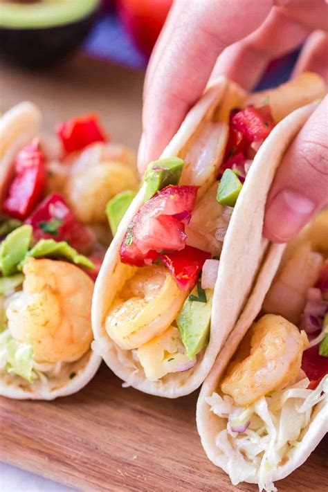 Shrimp Tacos With Pineapple Slaw The Cookie Rookie