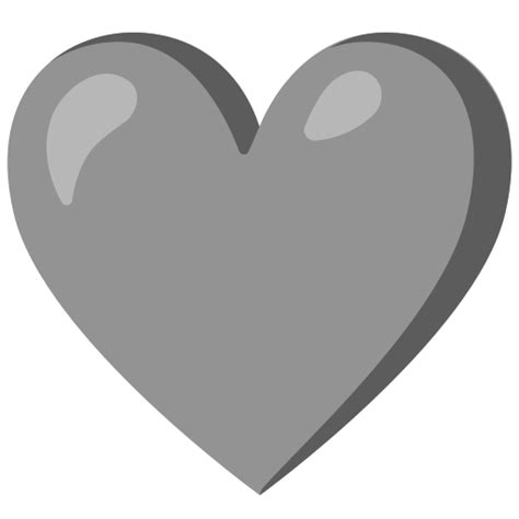 Grey Heart Emoji