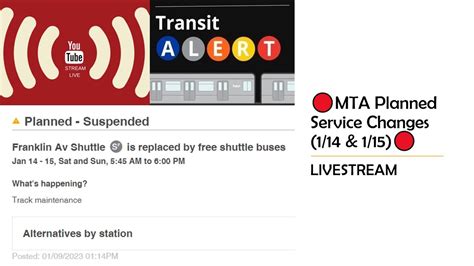 🔴mta Planned Service Changes 114 And 115 Live 🔴 Youtube