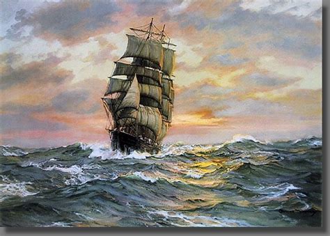 Ship Paintings Seascape Paintings Oil Painting Landscape Acrylic