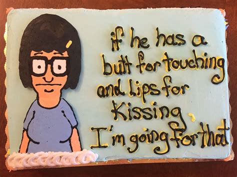 Tina Belcher Cake Cartoon Characters Quotes Birthday Cakes Bday Burger Cake Tina Belcher