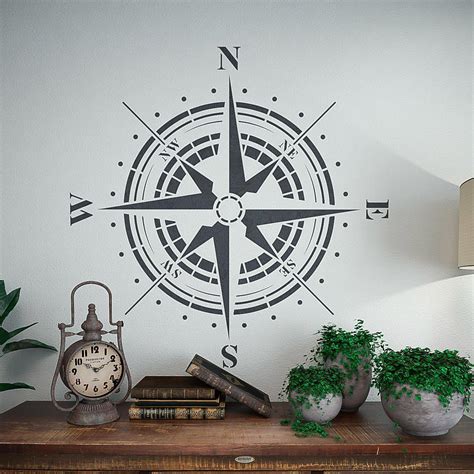 Traveler Compass Rose Stencil Reusable Stencil For Painting