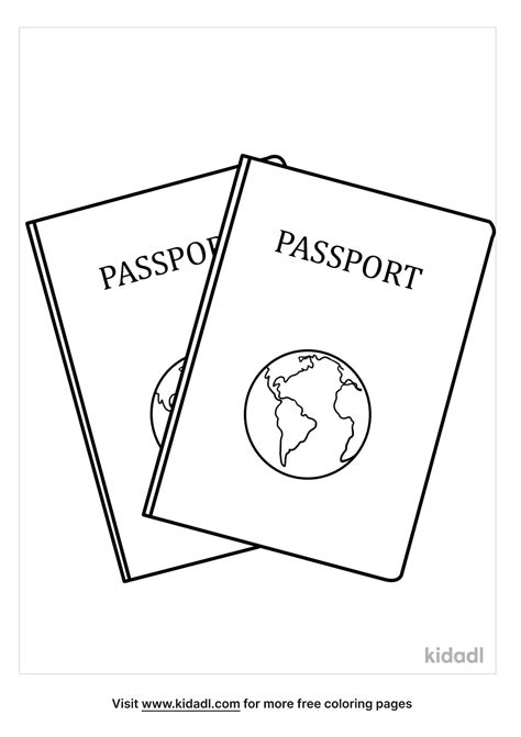 Passport Coloring Pages