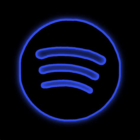 Spotify Black And Blue Wallpaper App Icon Design Wallpaper Iphone Neon