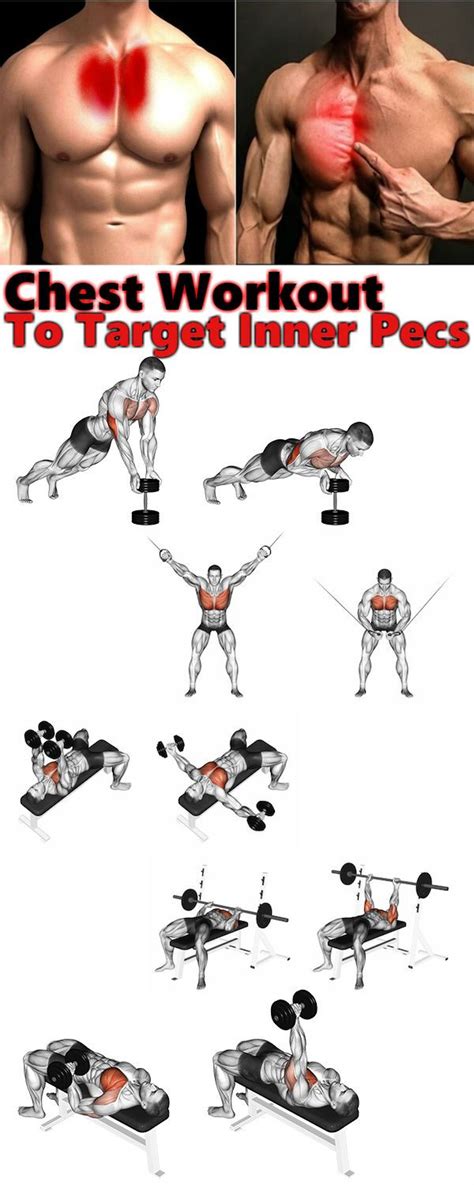 Chest Workout 3 Exercises To Target Inner Pecs Chest Workouts Gym