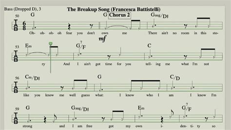 All these songs are voiced by famous punjabi. The Breakup Song (Francesca Battistelli) Bass Tab Tutorial - YouTube