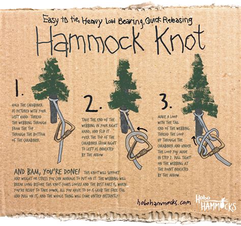 Your safety depends on the propping techniques used. Knots to Know: Quick-Release Hammock Knot | RECOIL OFFGRID