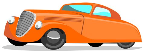 Orange Car Free Cartoon - ClipArt Best