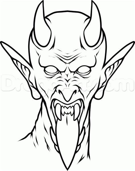 Výsledek Obrázku Pro Omalovánky ďábla Demon Drawings Tattoo Stencil