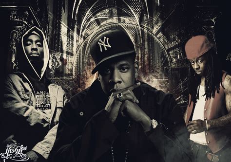 Jay Z 2pac Lil Wayne By Ihsnhmrc On Deviantart