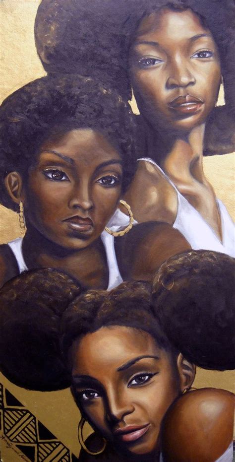 Black Women Art Women In Afros By Artsyamiynah Natural Hair Art