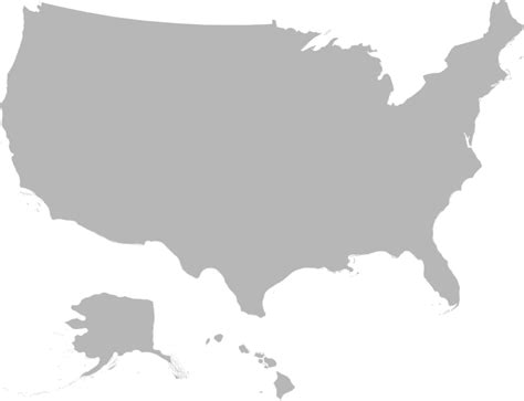 خريطة الولايات المتحدة الأمريكية Png شفافة Png All