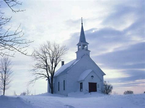 Snowy Country Church A Peaceful Place To Pray Old Country Churches