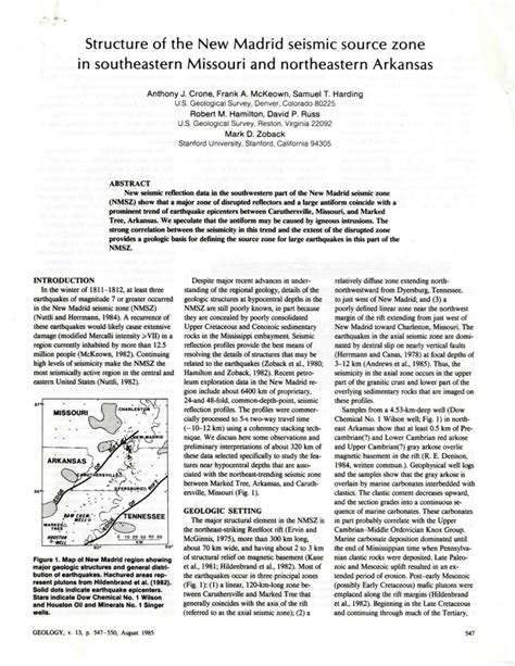 Pdf Structure Of The New Madrid Seismic Source Zone In Southeastern