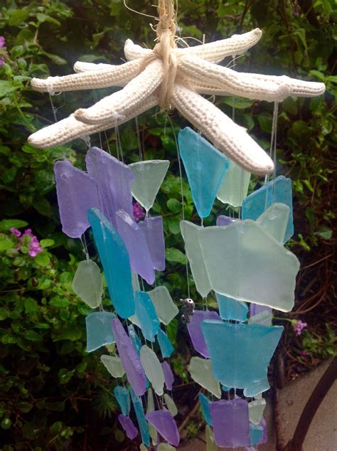 Sea Glass Wind Chime Sea Glass Windchime Windchime By Tranquile