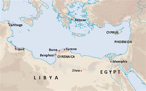 Libya Greeks Battiads Of Cyrene And Persians In North Africa