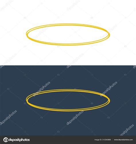 Angel Halo Ring Icon Holy Ring Angel Halo Circle Vector Stock Vector