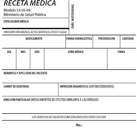 Nueva Receta Médica En Holguín