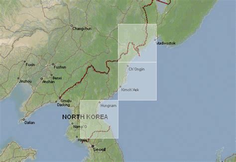 North Korea Terrain Map