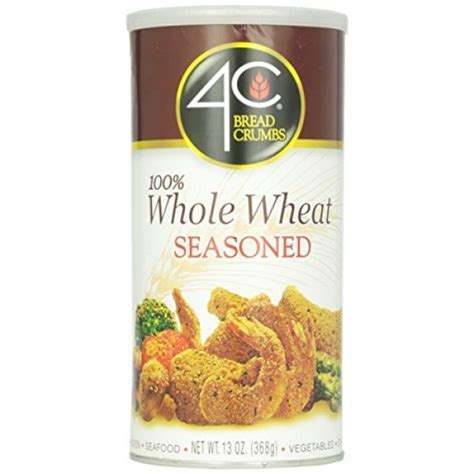 4c Bread Crumbs 100 Whole Wheat Seasoned 13 Oz