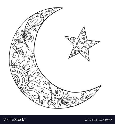 Then take a marker, gel pen, or some other coloring method and take a relaxing break. Product | Moon coloring pages, Mandala coloring pages ...