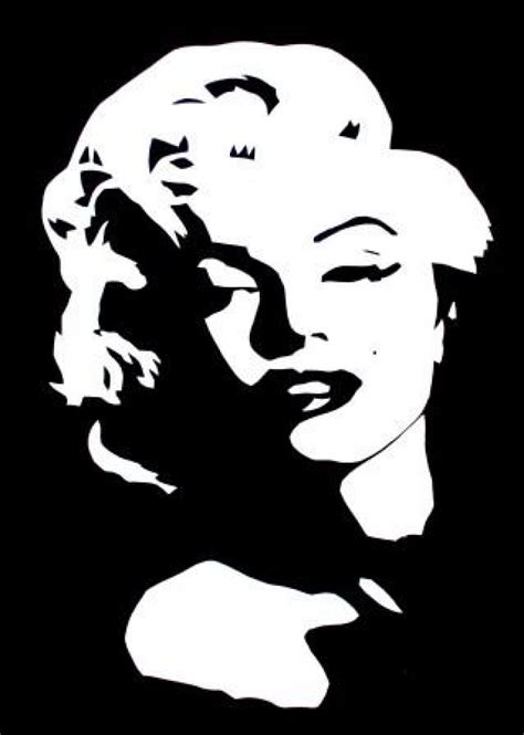 Dessin buste dessin silhouette noir et blanc pochoir. Téléchargement gratuit de l'image Dessins/Peinture ...