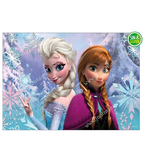 Oblea Frozen Anna y Elsa Nº Fantastic Cake