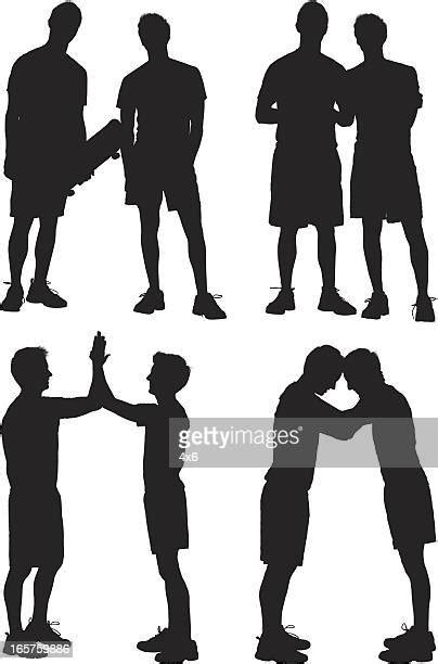 Two Brothers Silhouette Photos And Premium High Res Pictures Getty Images