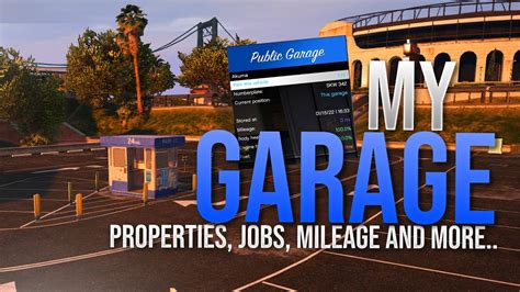 Mygarage Fivem Script Showcase With Mileage Propertyjob Garages