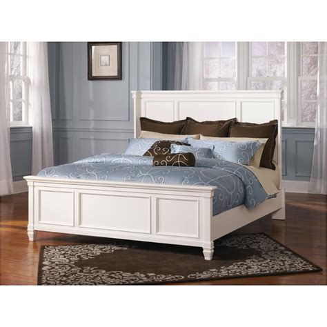 B672 57 Ashley Furniture Prentice White Queen Panel Bed