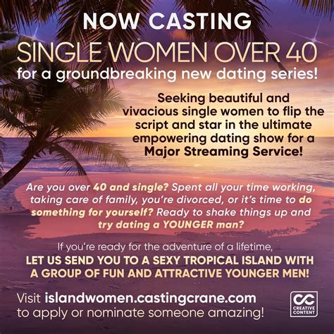 Reality Show Casting Single Ladies Over 40 Auditions Free
