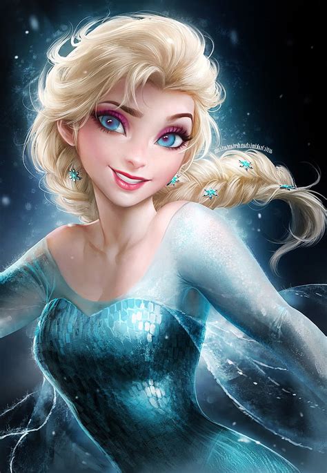 Princess Elsa Disney Blue Dress Frozen Movie Wallpape