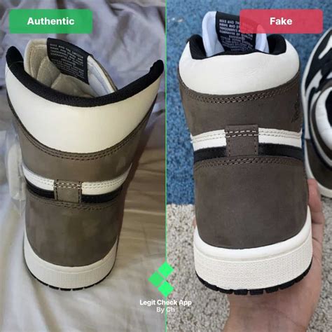 Authentication guaranteed on collectible sneakers. Air Jordan 1 Dark Mocha Real Vs Fake Guide - How To Spot ...