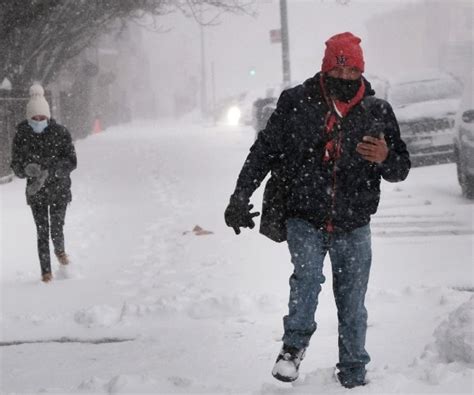 Winter Storm Churns Up East Coast With Deep Snow High Winds